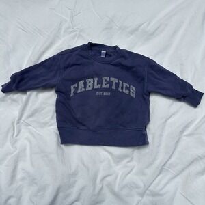Fabletics Toddler Navy Crewneck‎ Sz 2T Fabletics Pullover Sweater